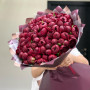 Букет из 101 бордового пиона фото 4