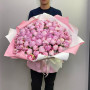 Букет из 101 розового пиона фото 3