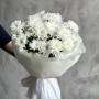Букет из 5 белых кустовых хризантем